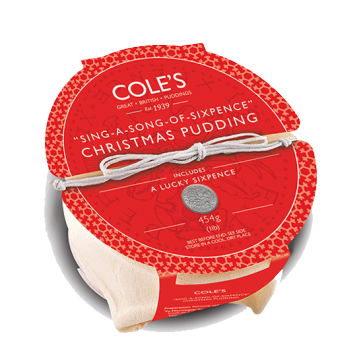 Cole's Sing A Song Of Sixpence Christmas Pudding