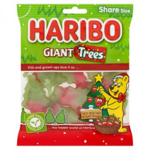 Haribo Giant Christmas Trees Bag Share Size
