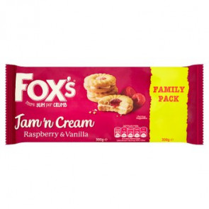 Foxs Jam Sandwich Cream Biscuits - Value Double Pack