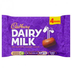 Cadbury Dairy Milk Bar 4pk