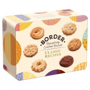 Border Classic Recipes Buiscuits Tin