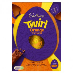 Cadbury Orange Twirl Easter Egg
